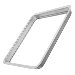 TOPPERFUN Edelstahl Mülleimerdeckel Quadratisch Silber