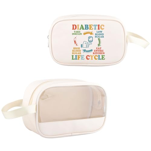 PYOUL - Bolsa cruzada de insulina para diabetes, bolsa de hombro para la vida diabética, regalo para combatir la diabetes, Diabetic Life Mb Eu