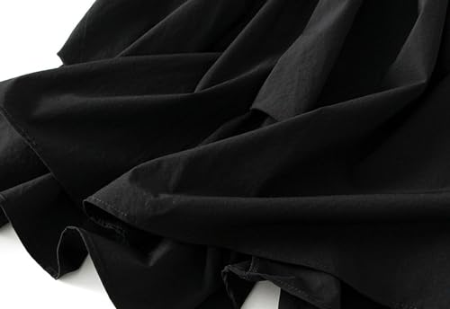 Womens Irregular Pleated Skirt Elastic High Waisted Midi Skirt Asymmetric A-Line Skirts Loose Casual for Prom Party4