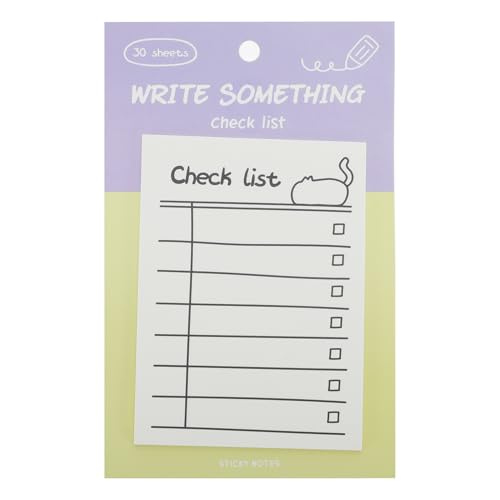 付箋 やることリスト メモ帳 メモ用紙 シール 便利シール 文房具 可愛い 強粘着 しおり 勉強 仕事 オフィス用 30枚 チェックリスト
