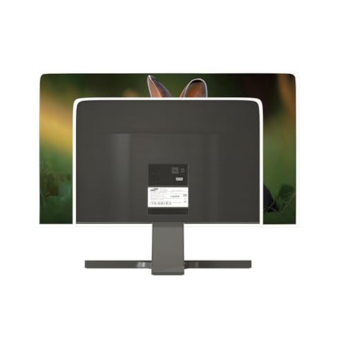 Image of Cute Rabbit Television Cover 45,46,47,48 Inch Waterproof Nature Bunny Hare Grassland Full Body Cover for TV Screen Weatherproof Dust-Proof Anti-Scratch Television Covers for LED LCD OLED