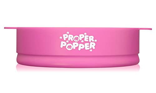 Image of The Original Proper Popper Microwave Popcorn Popper, Silicone Popcorn Maker, Collapsible Bowl BPA Free & Dishwasher Safe - (Pink)