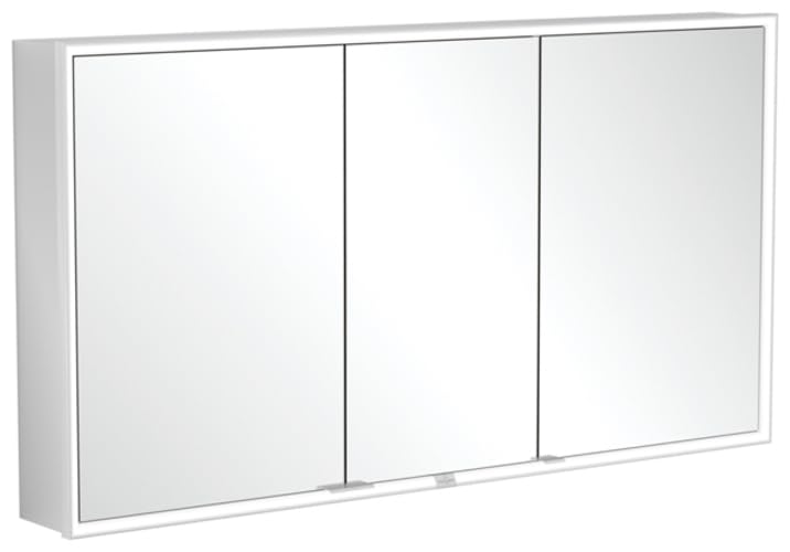 Villeroy & Boch My View Now, Spiegelschrank für Wandeinbau mit Beleuchtung, 1400x750x167,5 mm, mit Sensordimmer, 3 Türen, A45614
