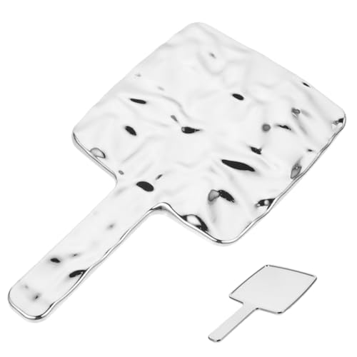 BELLIFFY Handheld Vanity Mirror High Definition Makeup Mirror with Handle Bright Reflection Lightweight and Easy to Use for Women for Quick Makeup Touch Ups