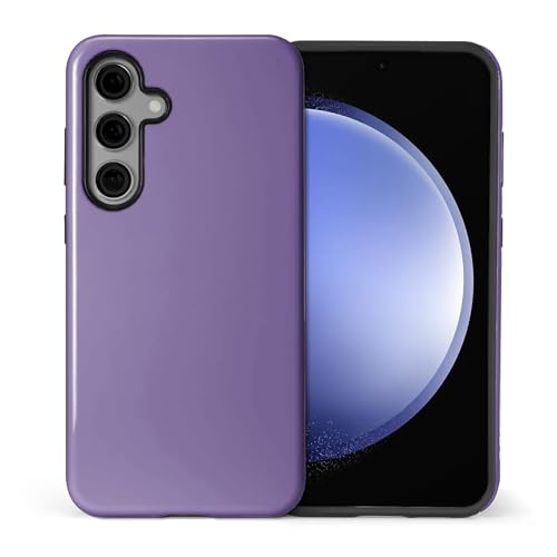 Coque Samsung S24 Plus HL2 silicone violet hybride 2 couches rigide