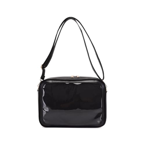 Sac à bandoulière transparent pour étudiante et adolescente