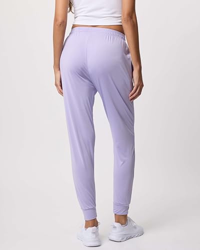 3 Pack: Women's Ultra-Soft Silky Dry Fit Lounge Joggers Lightweight Dry-Fit Pants with Pockets (Available in Plus)3