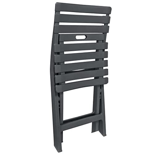 Ensemble bistrot pliable 3 pièces avec table et 2 chaises de jardin - 7