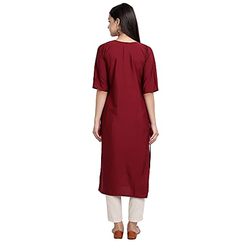 Image of Women's Crepe Straight Kurta