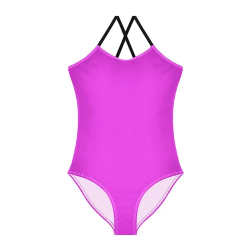 Fuchsia Purple Bathing Suits for Girls Swimsuit Summer Beach Swimwear One Piece Swimsuits