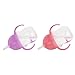 Munchkin® Any Angle™ Weighted Straw Trainer Cup with Click Lock™ Lid, 7 Ounce, 2 Pack, Pink/Purple