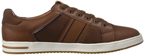 Image of shoexpress Mens Textured Lace-up Shoes with Stripe-Tipped Sole Sneaker