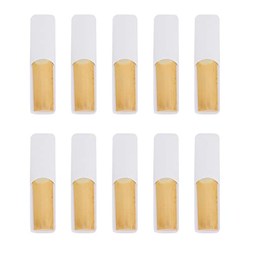 テナーサックスリードセット初心者向けの楽器アクセサリーから専門家の木材色10pcs