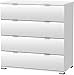 KOMMODE Perfect 221 Weiss 4 Schubladen Flurschrank Schrank Wäscheschrank Holz Neu