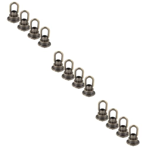Balacoo 3sets Ceiling Loop Fastener Zinc Alloy Eye Bolt for Pendant Lights Heavy Duty Ceiling Loop Ring Screw 4pcs*3