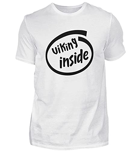 Viking Inside Wikinger t-shirt homme blanc premium avec coupe ajustée medium