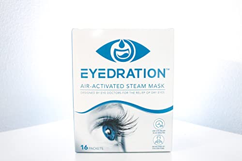 The Dry Eye Drink Eyedration Air-Activated Eye Steam Mask l Dry Eye Relief l Disposable Heated Eye Mask l Gentle, Soothing and Hydrating l No Microwave Needed l Convenient, Lightweight and Recyclable