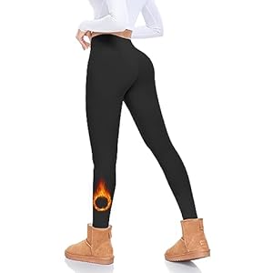 FULLSOFT Fleece Lined Leggings Women Tummy Control High Waisted Workout Winter Warm Soft Yoga Pants