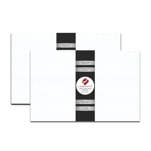 CADMUSPRO A+ 2er Pack Millimeterpapierblöcke