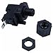 Fuoequl 16A On Off Push Button Switch Jetted Whirlpool Jet for Bath Tub Spa Garbage (Black) (Coloration, White)
