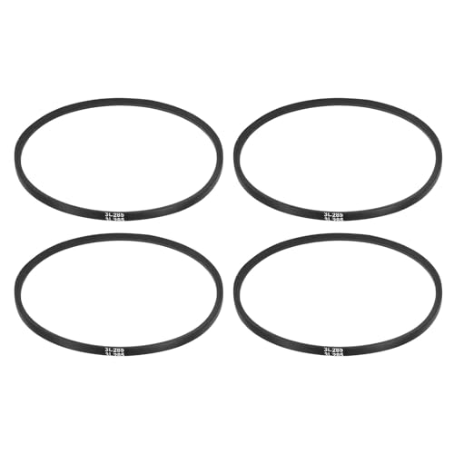 uxcell 4Pcs 3L285 Classic Wrapped Rubber V-Belt, 28.5"(724mm) Outside Circumference, 3L Profile V Belt 3/8" Width 7/32" Height