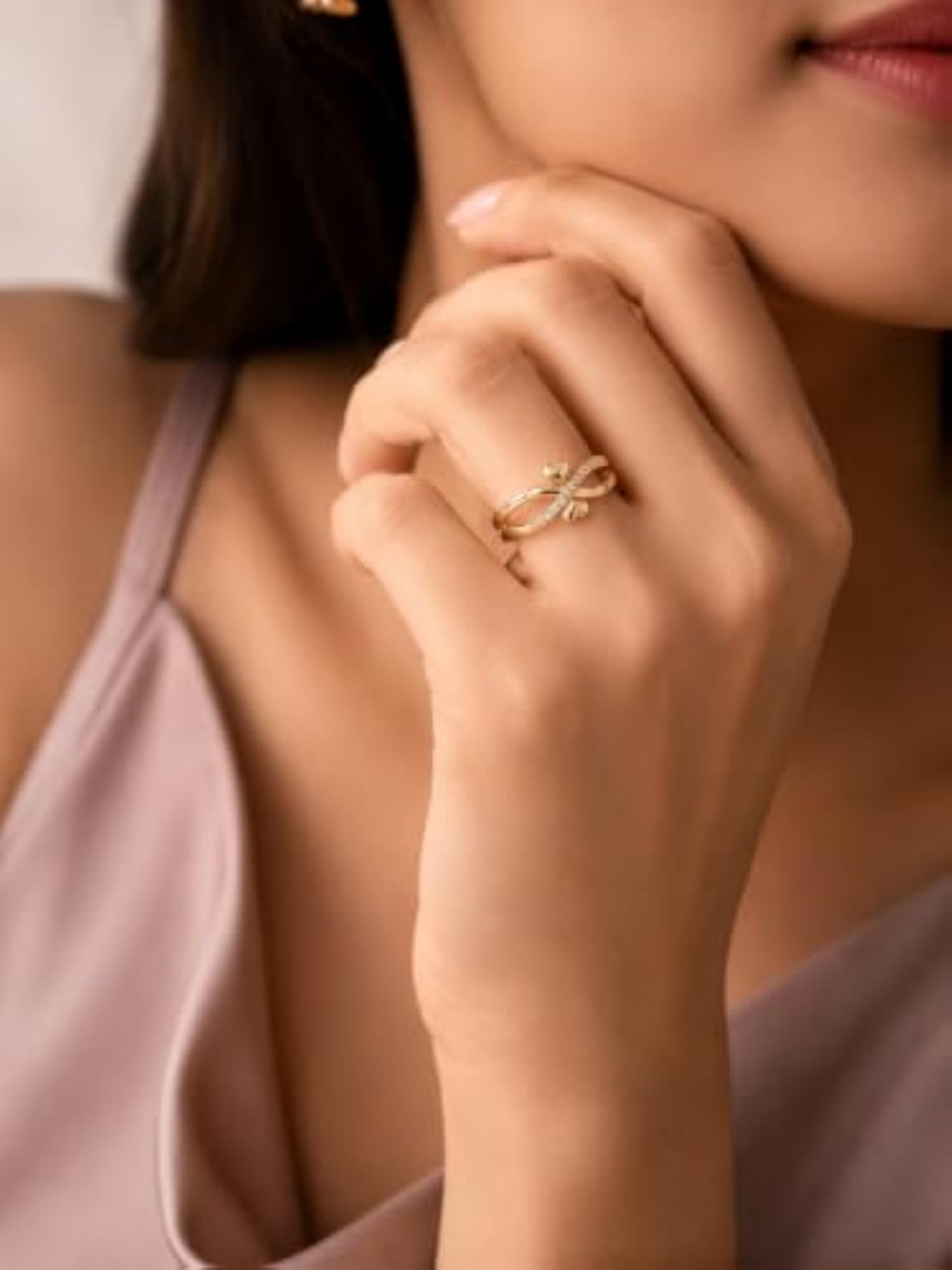 Women's Adjustable Designer Ring, Chic Look