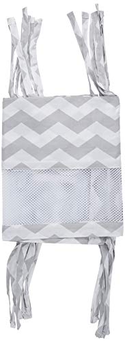 Image of Little Love by NoJo Separates Collection Chevron Print Crib Liner, Grey/White