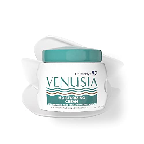 VENUSIA Dr Reddy Venusia Moisturizing Cream With Aloe Vera, Vitamin E And Squalene, Everyday Use Cream, Smooth And Moisturized Skin For Long Hours, Non-Greasy, Pack of 1