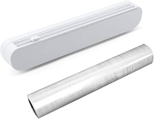 Suporte Cortador Dispenser De Filme Pvc, Papel Alumínio e Manteiga Com Ventosa conservar Alimentos C