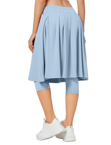 Image of ANIVIVO Skirted Legging for Women, Yoga Legging with Skirts &Women Tennis Leggings Clothes Pockets
