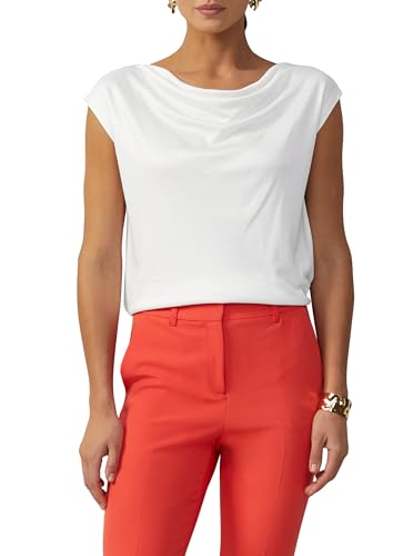 T-Shirt mit Wasserfallkragen