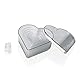 WAS 1897 107 Polycarbonat Ausstechformen Set, Herz, Gewellt, Set mit 7