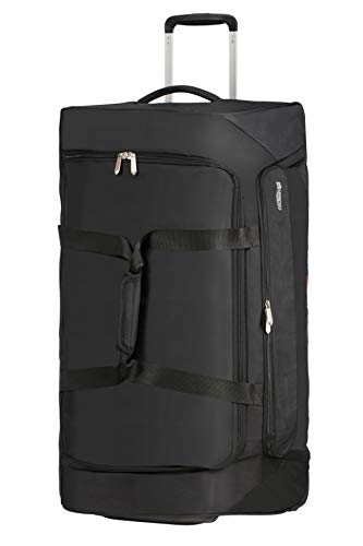 American Tourister Men Duffle with Wheels 80, Black (Black), Centimeters