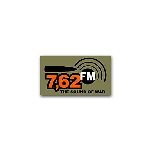 Sticker Autocollant Cartouche de 7,62 FM Radio Radio Musique Sound Of A Été Humour Fun Amusant Militaire Army Bundeswehr 7,62 mm munitions 12 x 7 cm # A2298