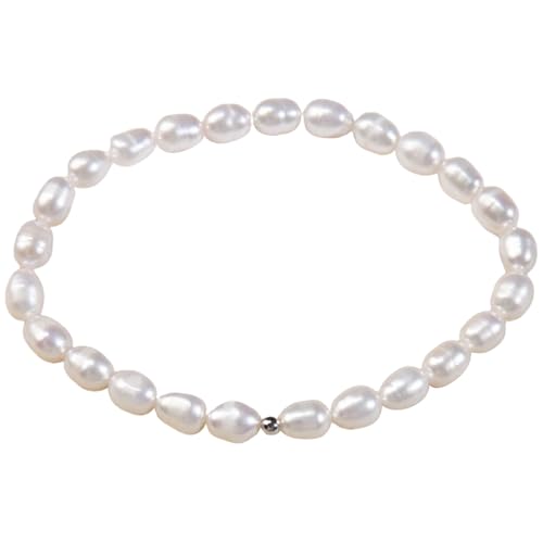 Pulsera de perlas naturales PONDON brazalete elástico sin cierres que no daña la piel