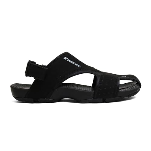 Image of TRACER Causal Sandals for Men's, Stylish & Comfortable, Eva with Rubber Randal Sole, Knitted Upper Lightweight & Breathable, Closure Velcro, Stylish Sandal, Size - 6 to 11