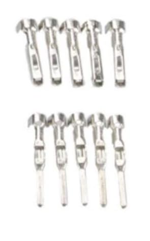 BQLOPOIQWZ 100個入り 圧着端子 自動車用電気オスメス配線端子 ピン 車コネクタ用