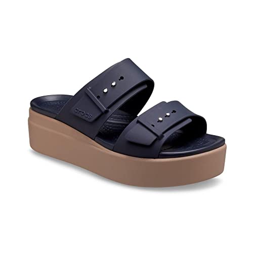Image of Crocs Women's Brooklyn Buckle Low Wedges