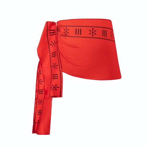 Vestido Princesa Auggle Girls Rojo con Mangas Flutter miniatura 4