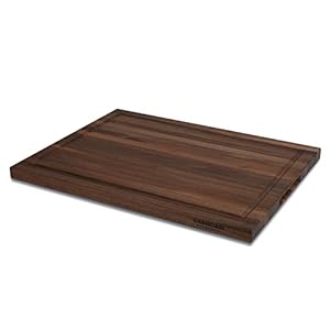 CONSDAN Walnut Cutting Board for Kitchen, USA Grown Hardwood, 20 x 15, with Invisible Inner Handle, Prefinished with Food-Grade Oil, Suitable for Kitchen Edge Grain, 1″ Thick