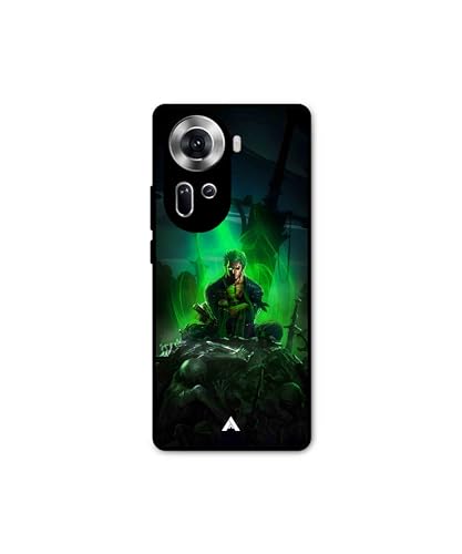 Image of Premium Anime 1 Case for Oppo Reno 11 (Glossy Finish) Soft-Touch Metal TPU Back Cover, Shockproof, Designer, Aesthetic Mobile Phone Case