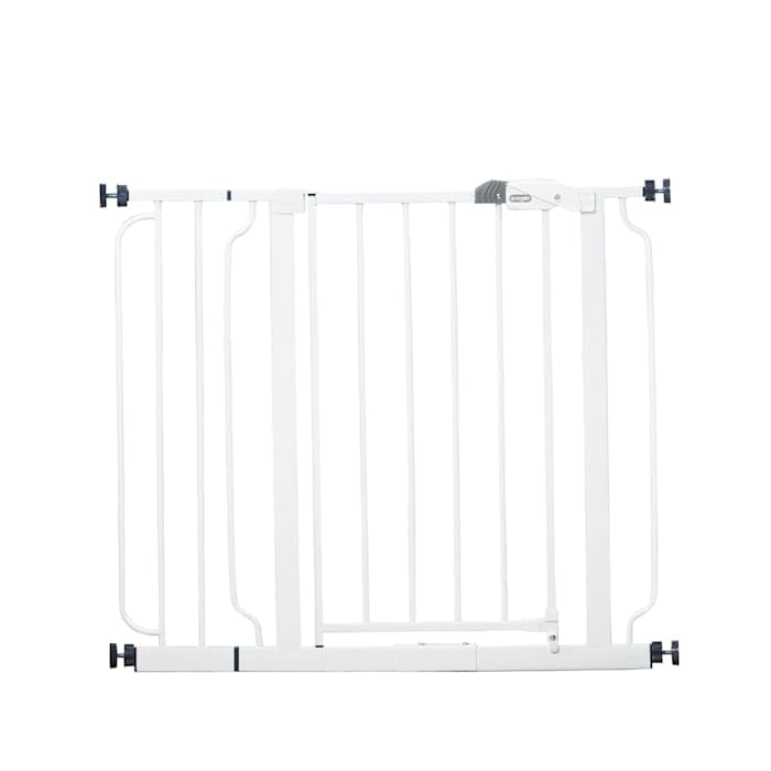 Regalo Easy Step Walk Thru Gate, White, Fits Spaces between 29" and 39" Wide (White)