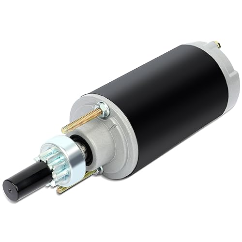 Image of SCITOO Starter Motor 5761 SAB0028 for Mercury for Engines-Marine Outboard 120 Sport Jet 1995 120XR Sport Jet 1996-1998 120XR2 Sport Jet 1999 2000 90 Sport Jet 12 Volt CCW 10-Tooth Pinion