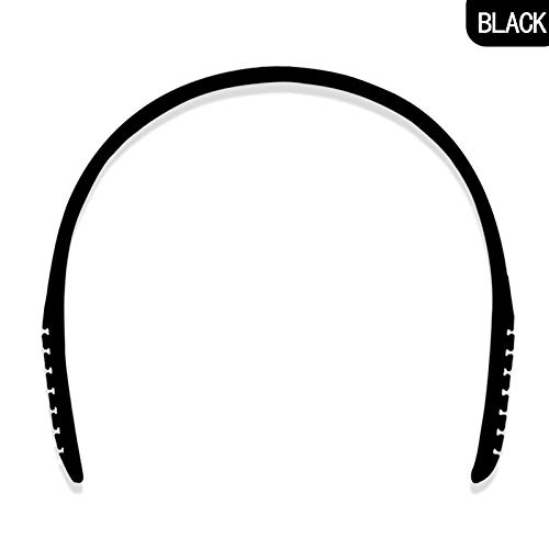 GOWETION 6 Pack Adjustable Extension Strap for Relieving Long-time Wearing Mask Ear Grips Strap Hook Anti-Tightening Ear Protector Decompression Holder Band (Multicolor Optional) (Black)