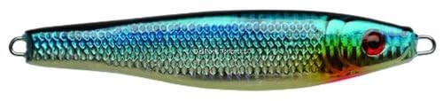 P-Line Hali-Drop Jig, Chrome/Blue Glow, 9 oz