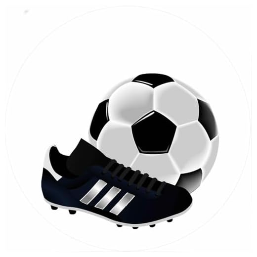 Fußball Thema-10 Runde Tortenaufleger 20CM - Geburtstag Tortenbild Zuckerbild Tortenplatte Oblate Kuchenzuckerplatte