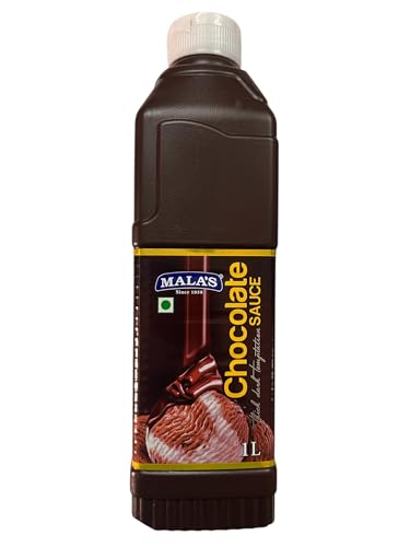Image of Mala's Chocolate Syrup Sauce, 1000 Millilitre (Pack of 2)