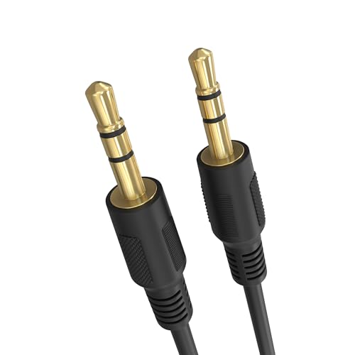 Cmple 400-N Stereo Audio Mini Plug Male to Male Patch Cable - 3 ft.