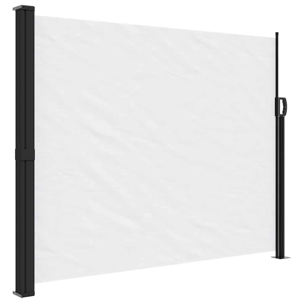 vidaXL Retractable Side Awning - White Outdoor Privacy Screen 160x300 cm for Patio, Balcony, Terrace, UV & Water Resistant Shade — image 1