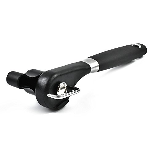 Can Opener Manual Smooth Edge and Heavy Duty, Professional Stainless Steel Can, Gear-Driven